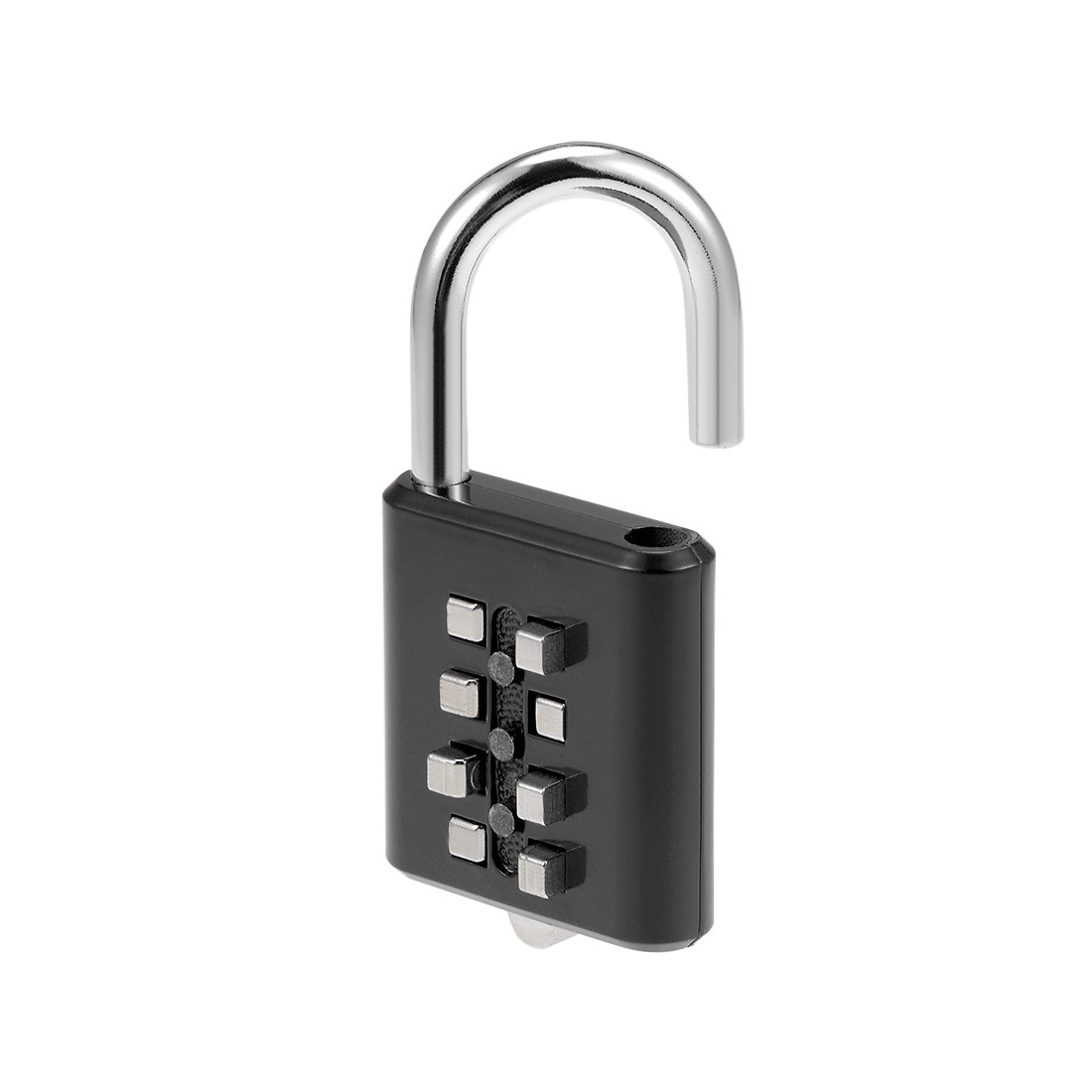 8-Digit Combination Padlock Push Button Lock for Locker Cabinet Black 2Set