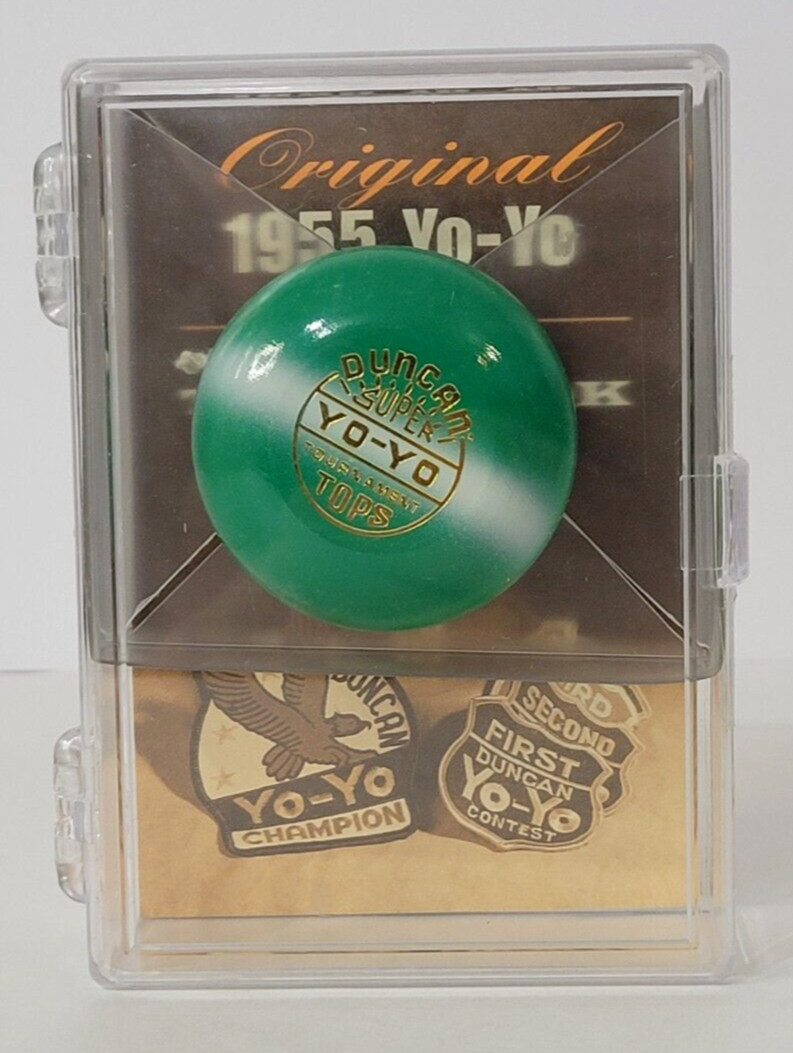 Duncan Super YO-YO Tournament Tops Green Reproduction of Original 1955 Booklet