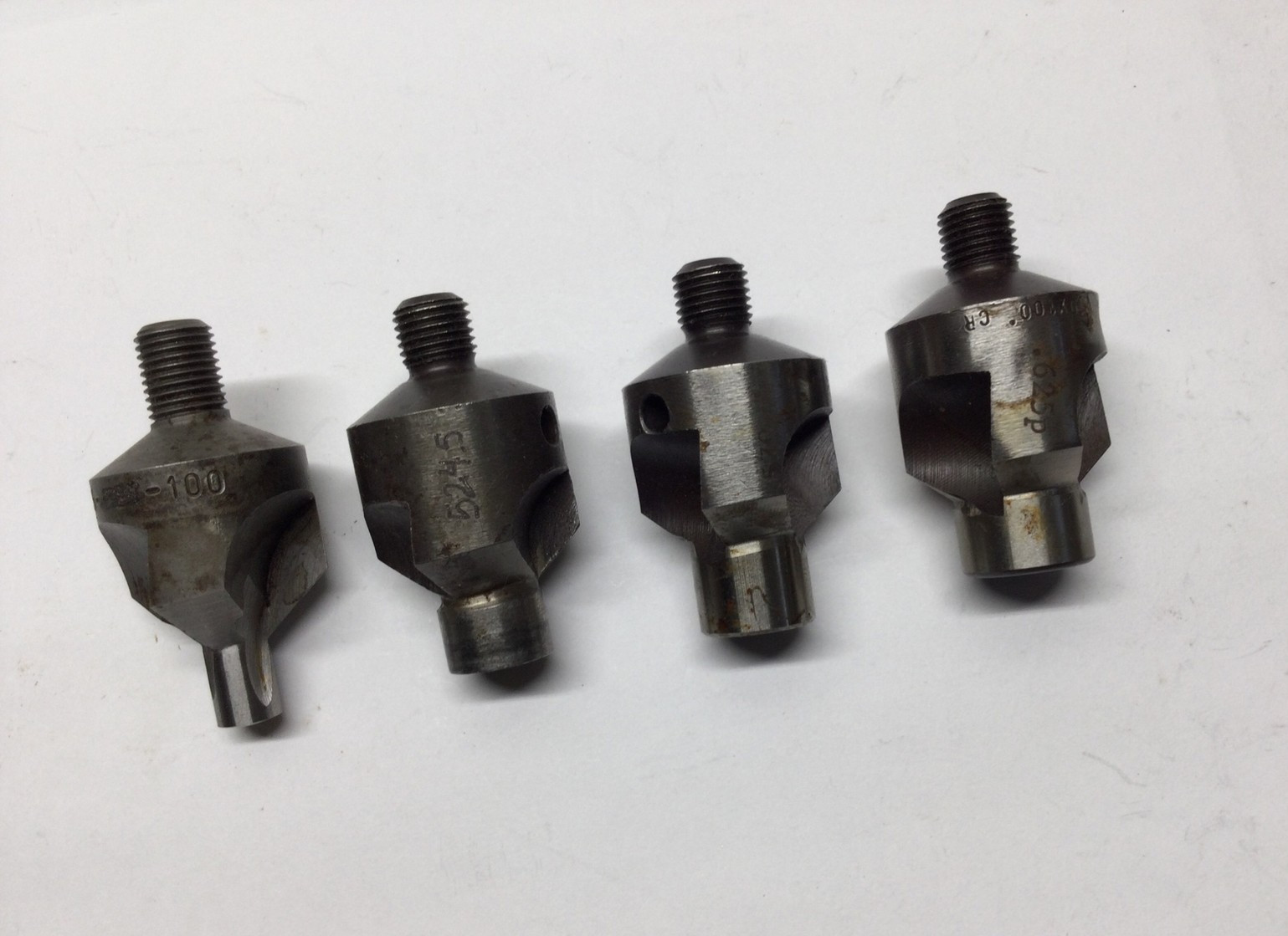 4) 3/8-24 Threaded Jumbo Microstop Countersinks ~Aircraft Tools
