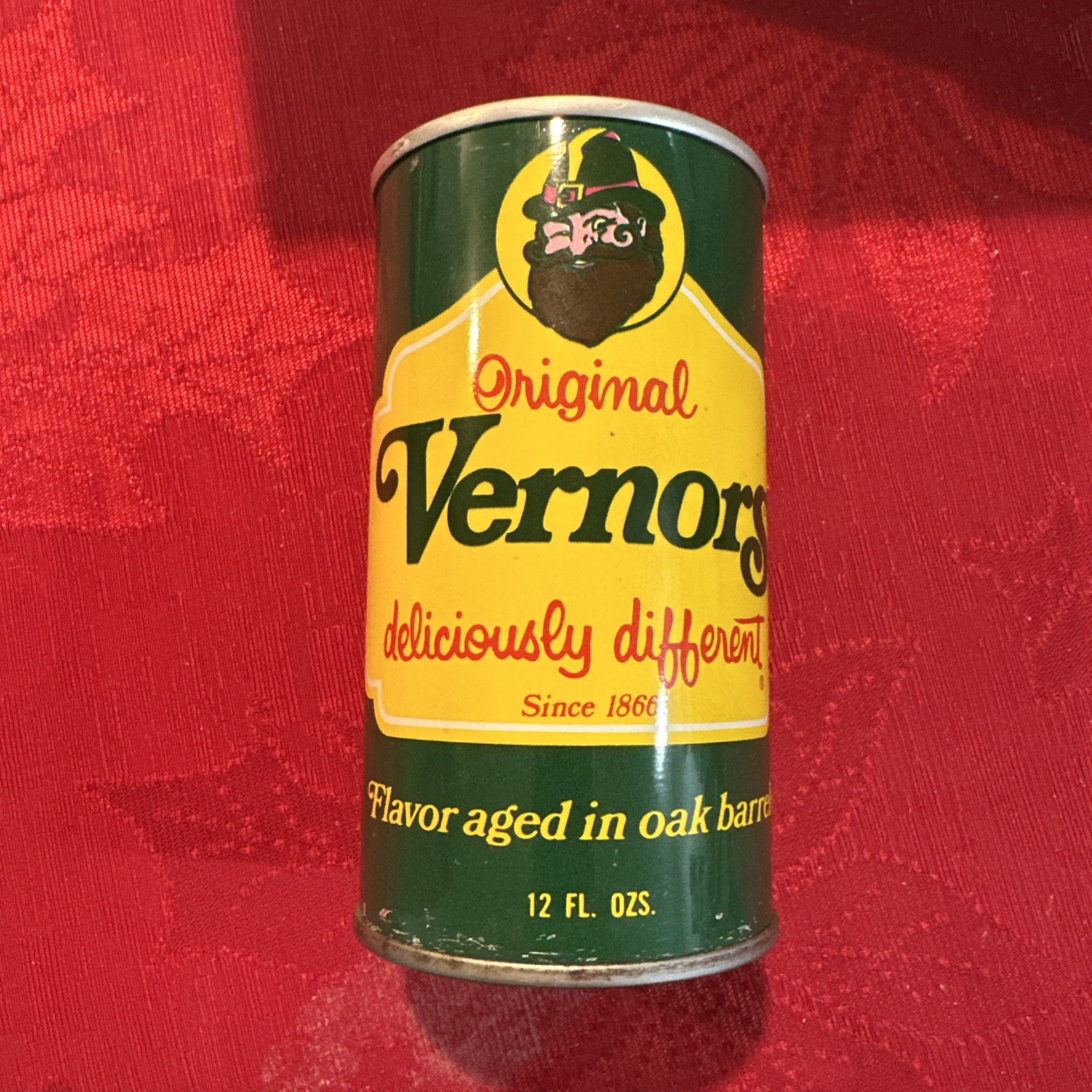 VTG 1970’s Vernors Original Ginger Ale-Michigan-12 oz-Steel Soda-Pop Can-Empty