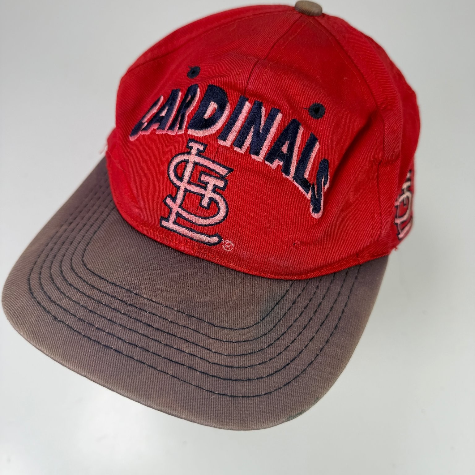 McMarket St. Louis Cardinals Hat Boys Youth Red Gray Cotton Snapback MLB