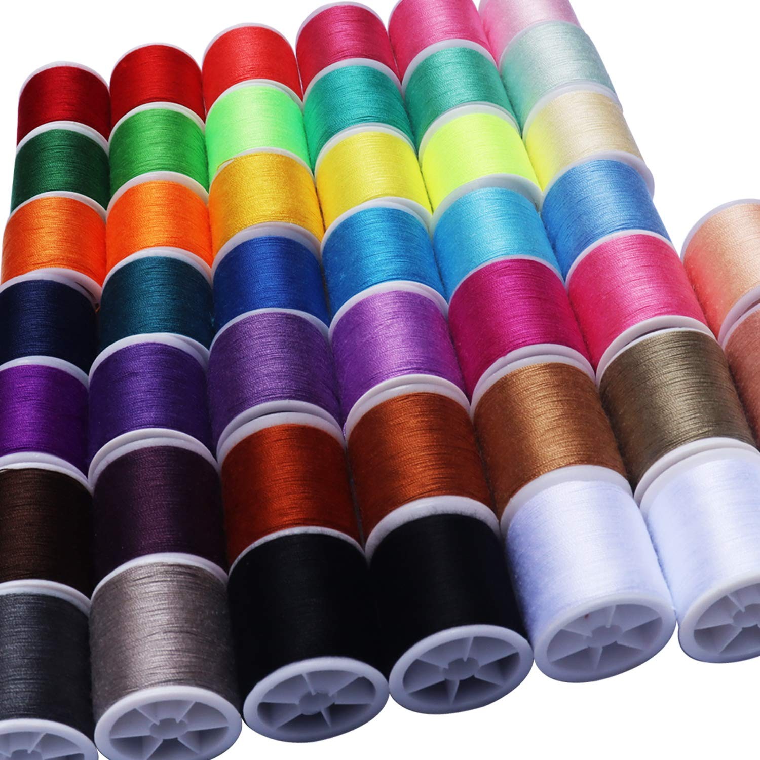 Sewing Thread Kit 45 Spools, Polyester Thread, 100 Yards, Multicolor