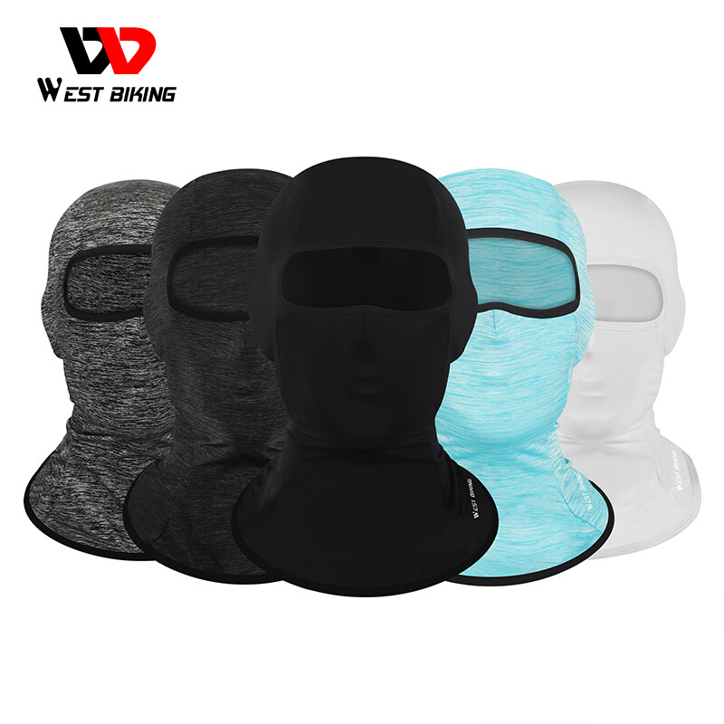 Summer Cycling Cap Headgear Ice Silk Sports Balaclava Full Face Mask Head Cover