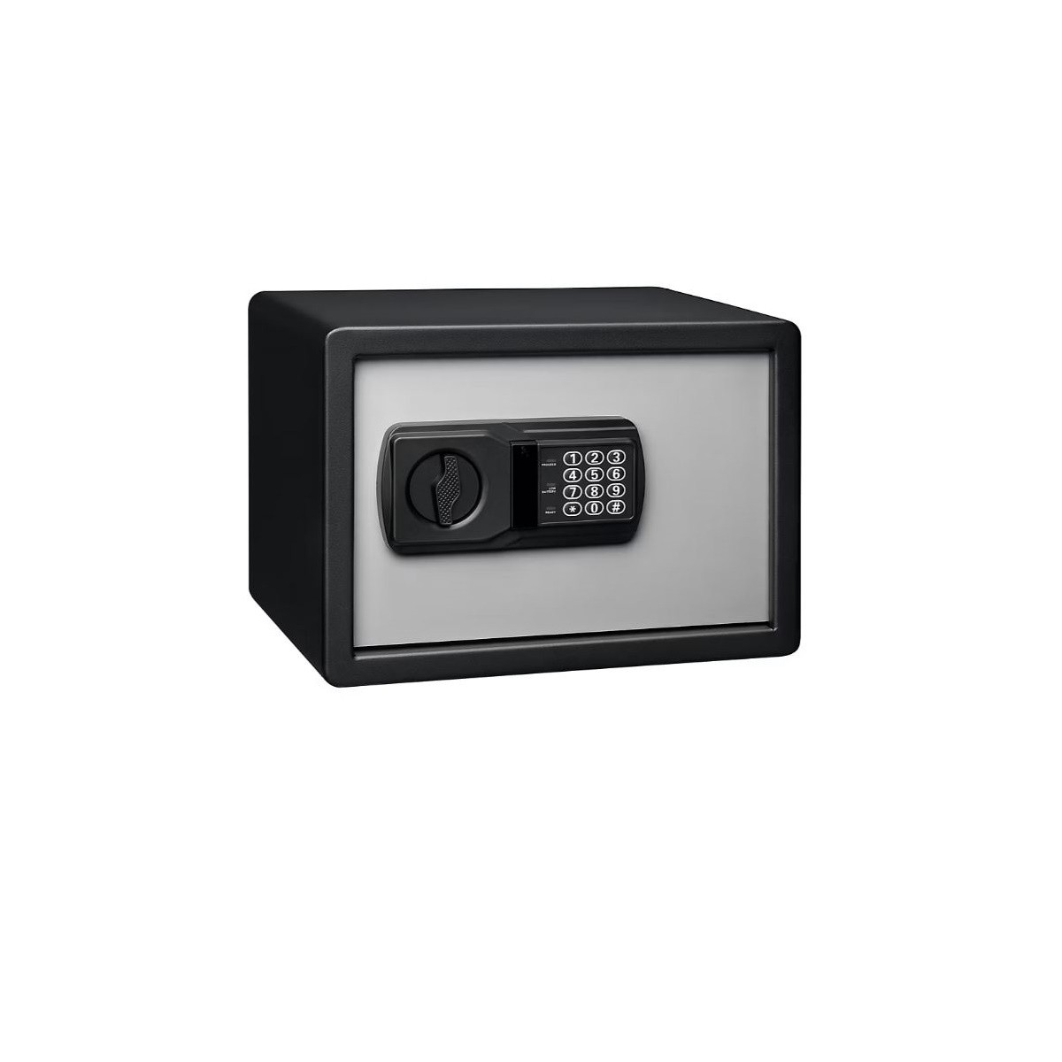 Fortress Personal Safe Electronic Lock Rounded Edges 2 Tone Black/Gray 44E20BG