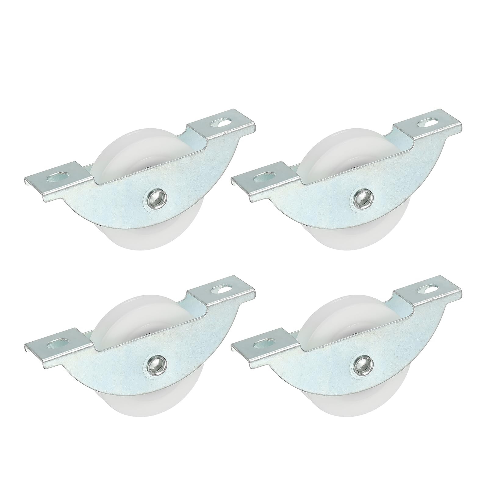 34mm Sliding Door Nylon Pulley, 4 Pcs Furniture Roller Wheels 5mm Hole Distan...