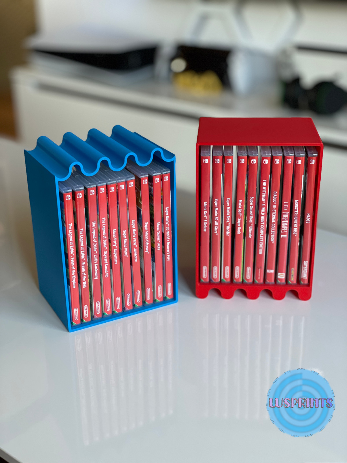 Nintendo Switch Game Shelf 3d printed 3D printed Switch game holder Switch games