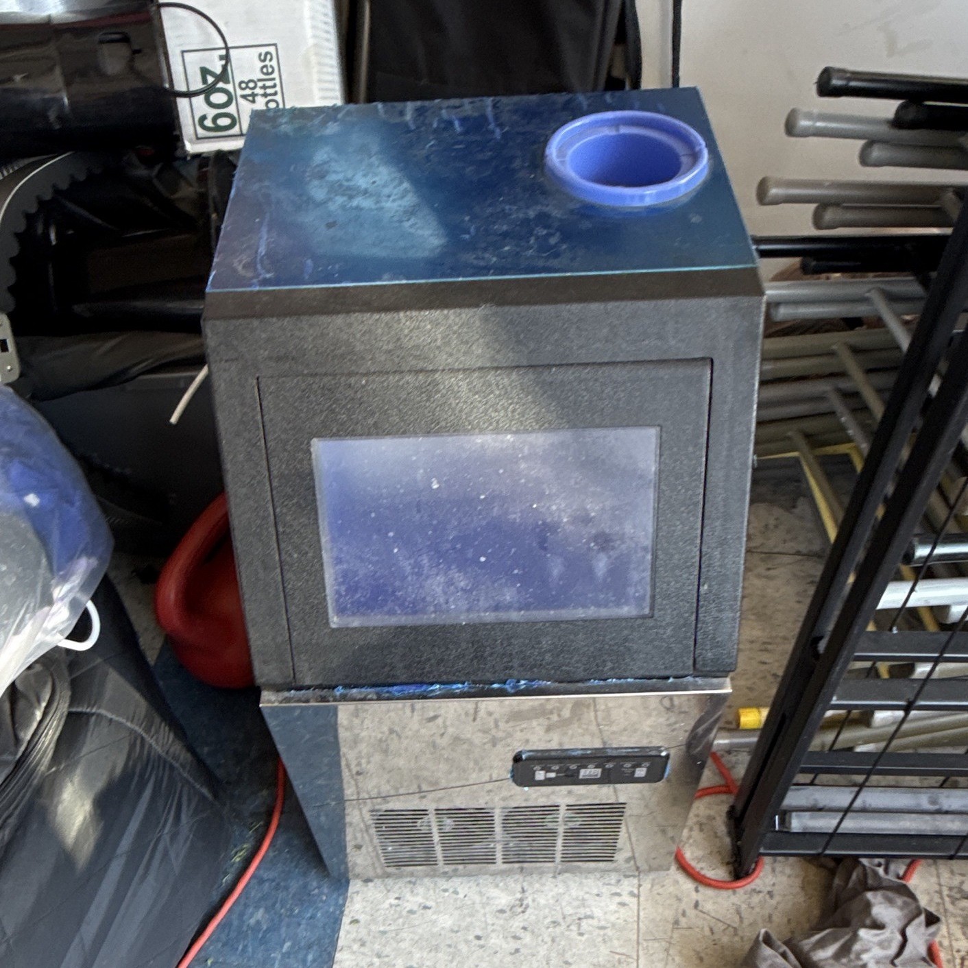 hothope Full Cube Commercial Ice Machine, Air Cooled, 110V, Remote Condenser