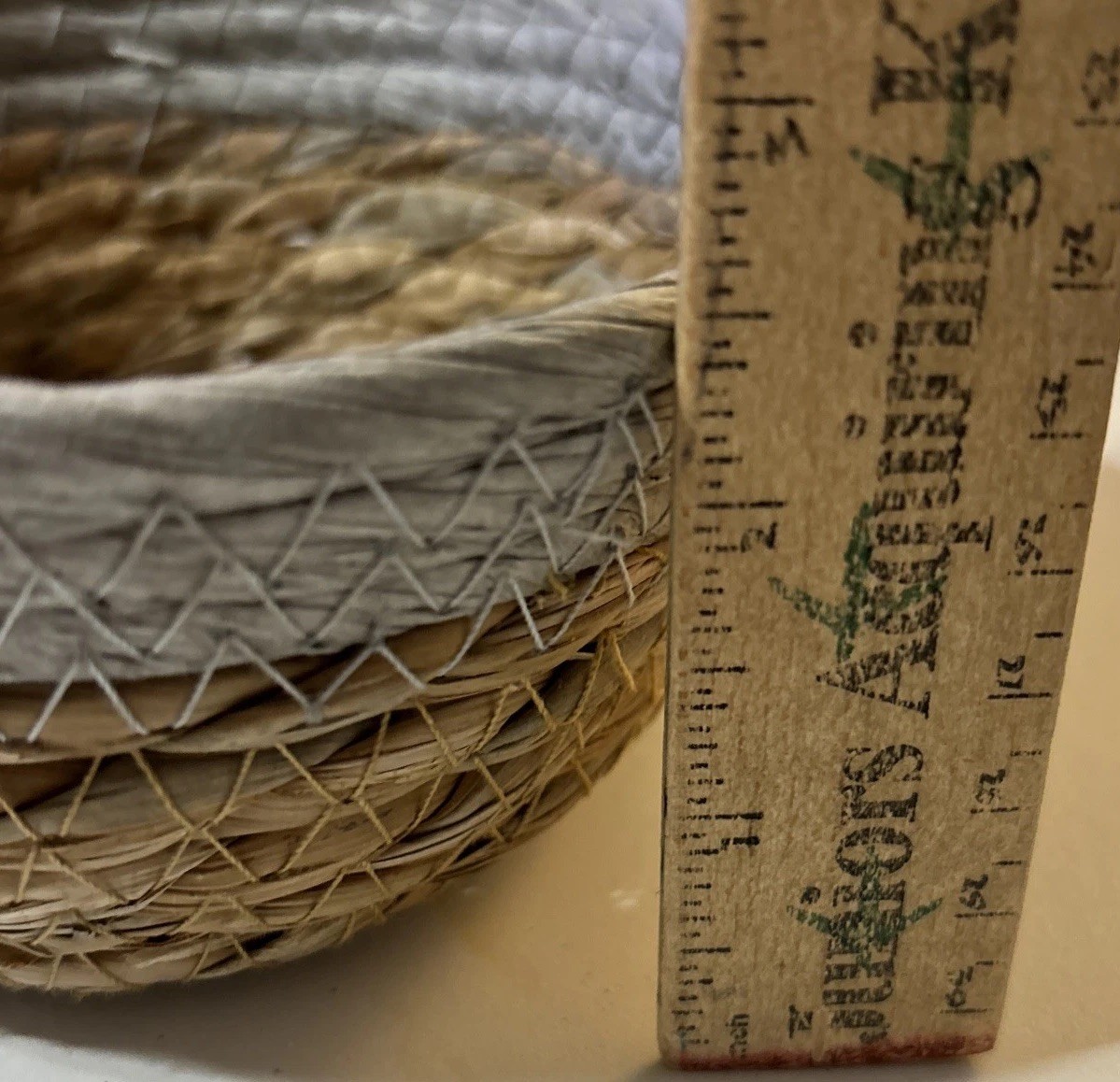 Woven Basket Small Wicker Dish Round 5.5” X 2.5”