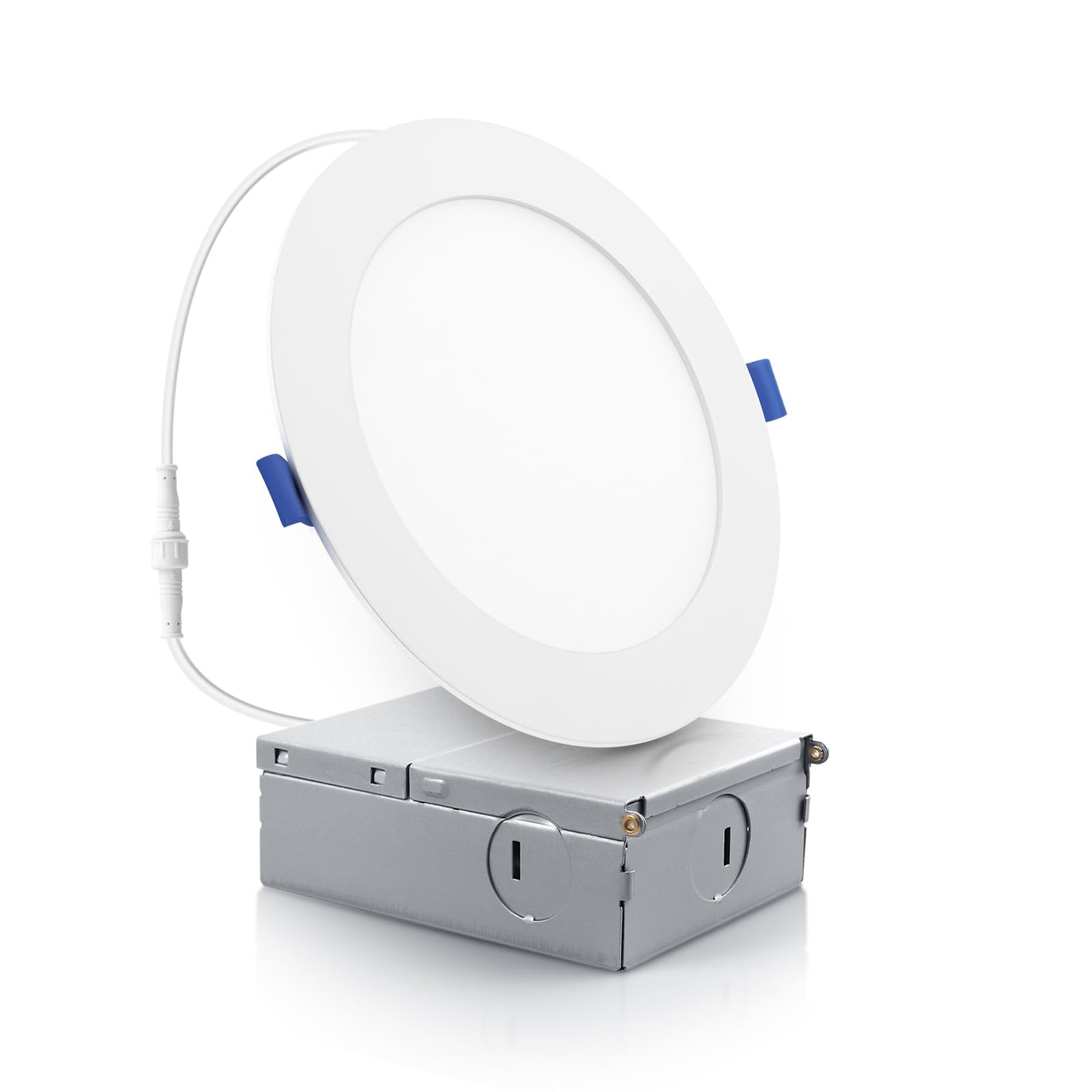 ECOELER 6 Inch Slim Recessed Lighting with Junction 1 - Pack, 5000K Daylight