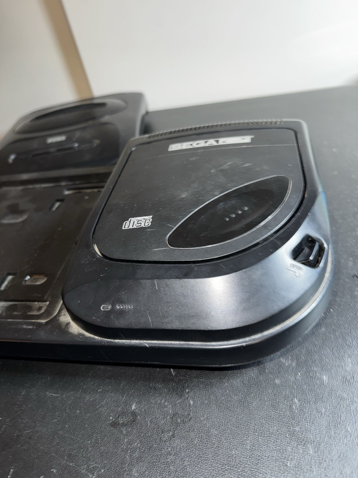 Sega CD Model 2 Console Only NOT WORKING Includes Sewer Shark Game