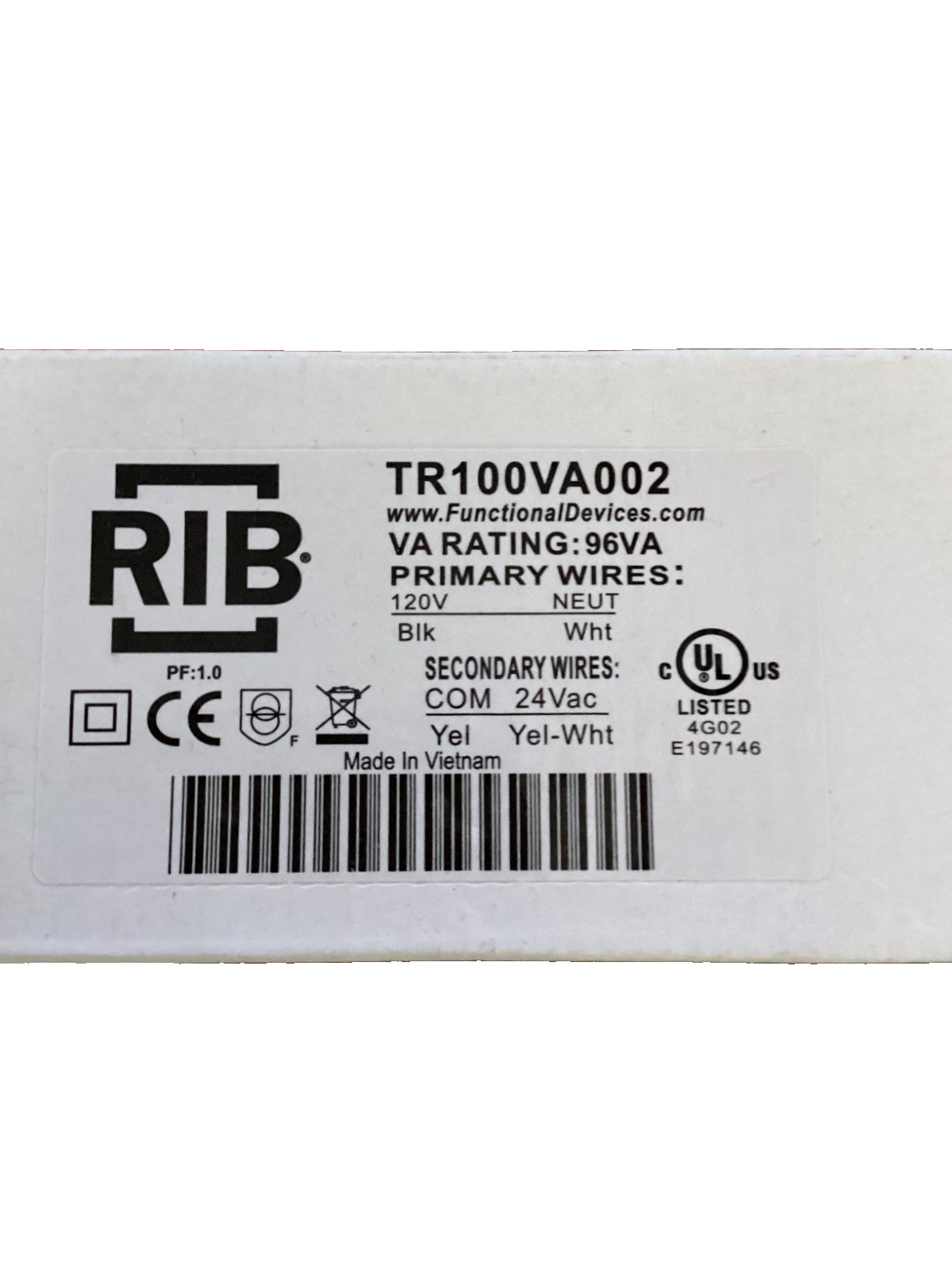 FUNCTIONAL DEVICES TR100VA002 / TR100VA002 (BRAND NEW)