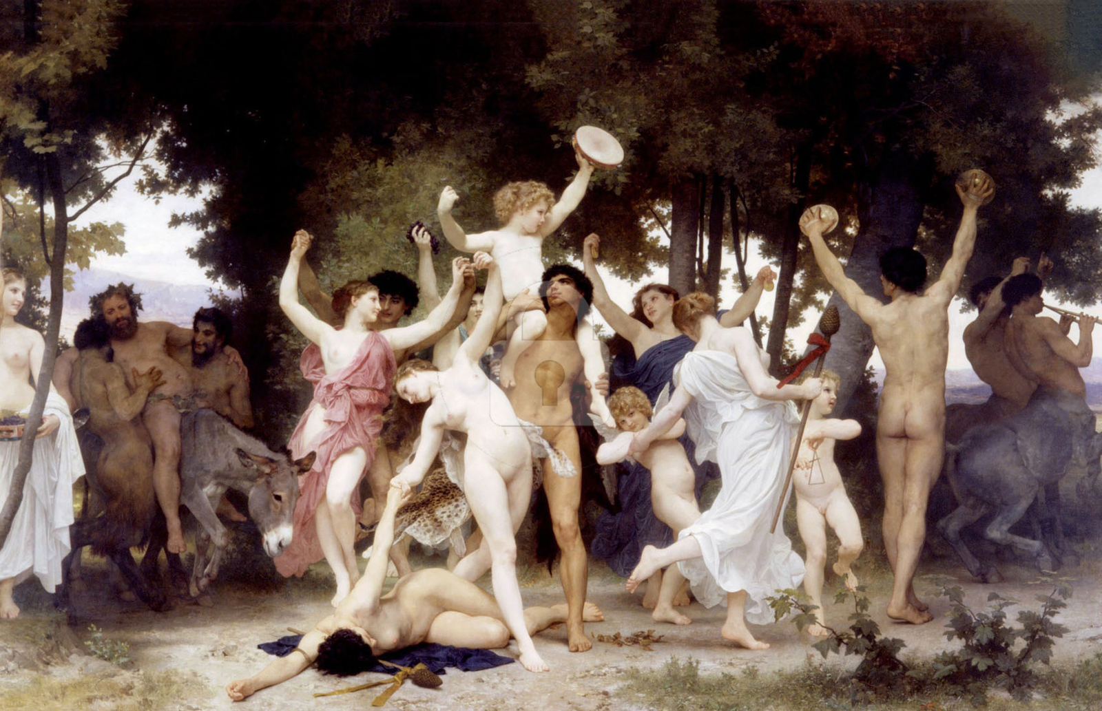 The Youth of Bacchus (1884), William-Adolphe Bouguereau *Art Postcard*