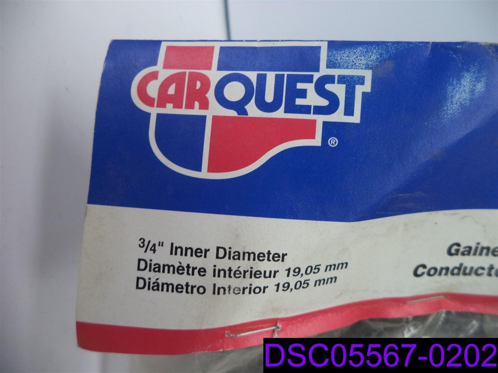 CARQUEST BLACK SPLIT POLY WIRE LOOM 3/4" x 6' P/N TA4