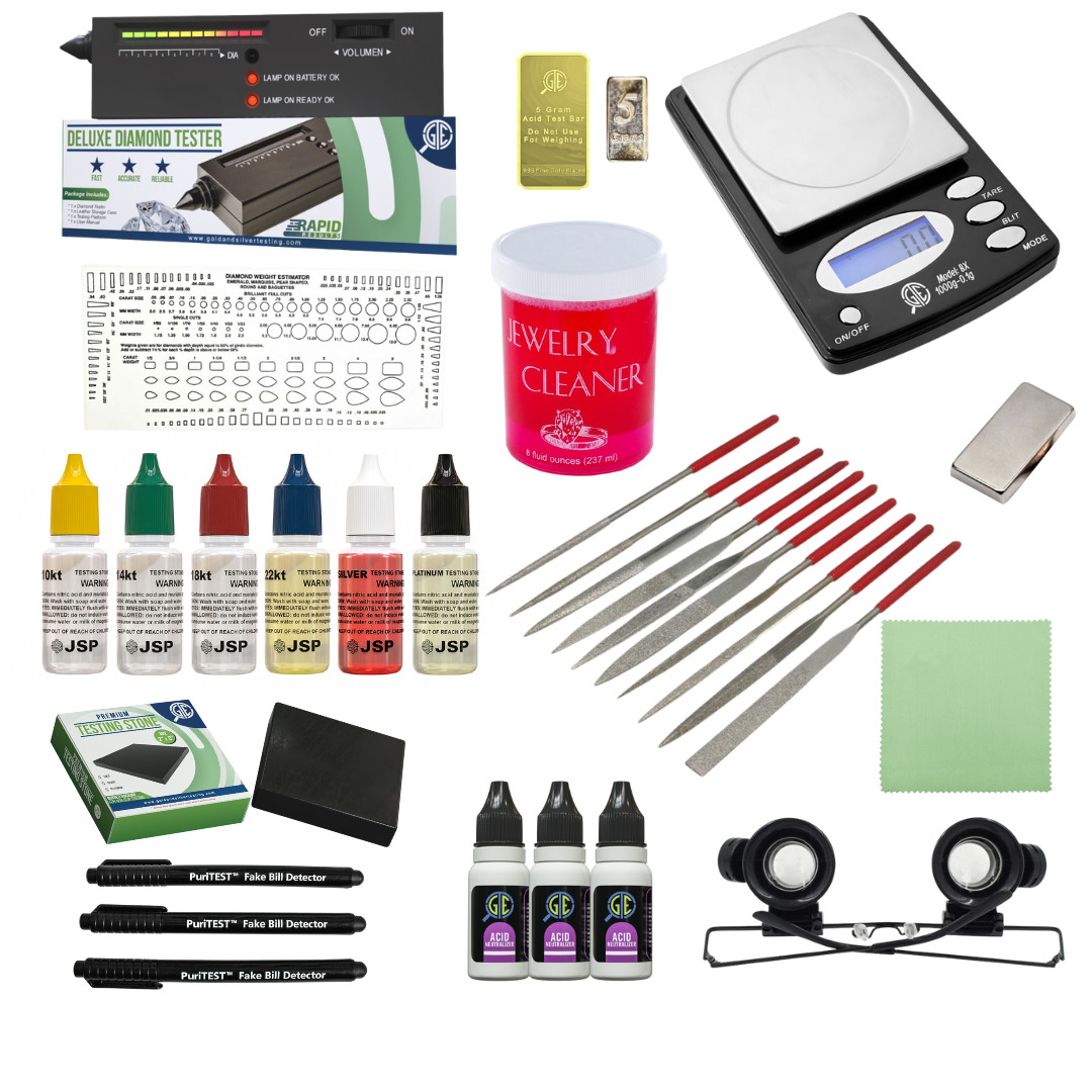 Gold Silver Testing Kit Electronic Scale Diamond Tester Digital Jewelry Cleaner