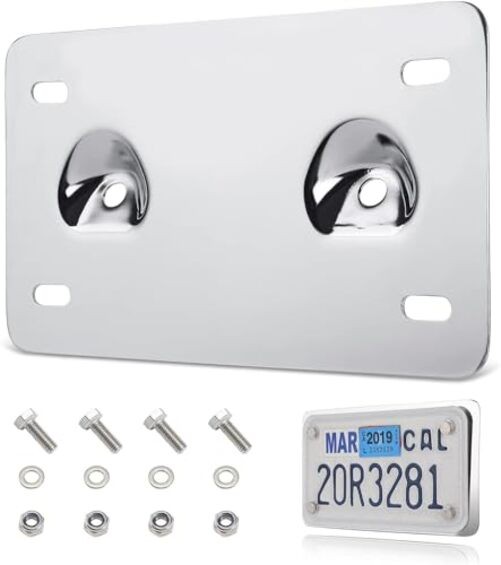 Lay Down License Plate Brackets Plate Mounts Compatible with Touring Street