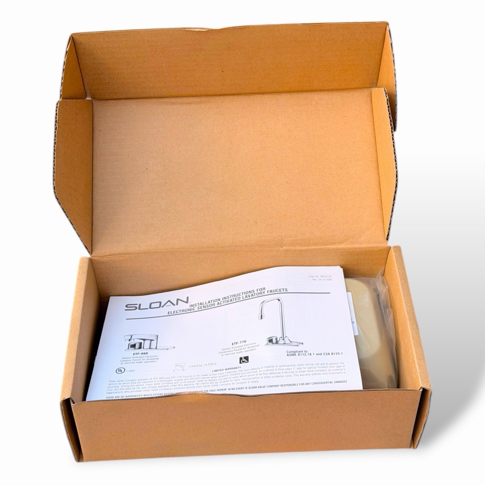 Sloan ETF-450-A Splash-Proof Junction Box ETF1019A-LL 3365460 Mic Sensor Kit