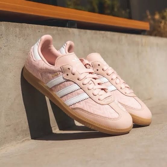 Adidas Women's Samba OG Casual Lifestyle Shoes Sandy Pink White Gold IH3977 NEW