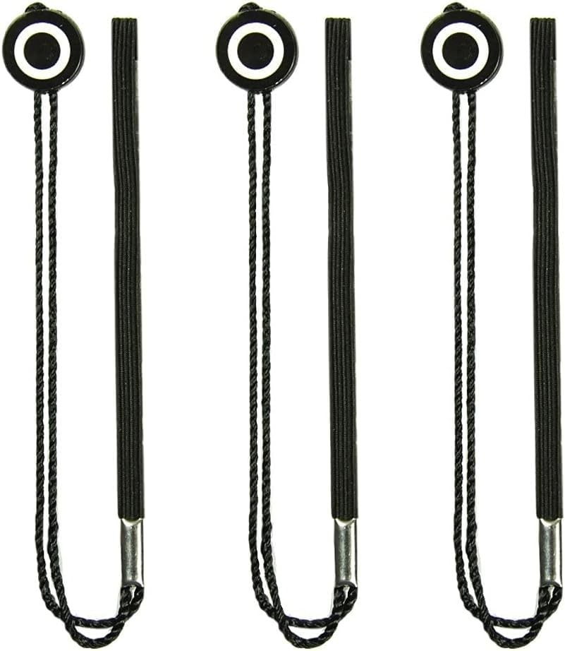 Camera Lens Cap Leash Holder for DSLR SLR – Elastic String Tether, 3 Pack