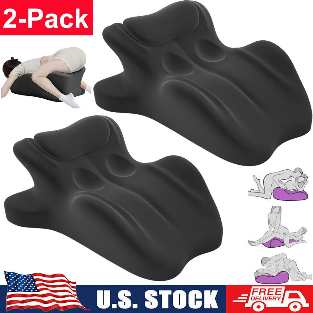 2 Pack Sweet Spot Couple Pillow Couple Pillow Hip Pad Wedge Pillow Memory Foam