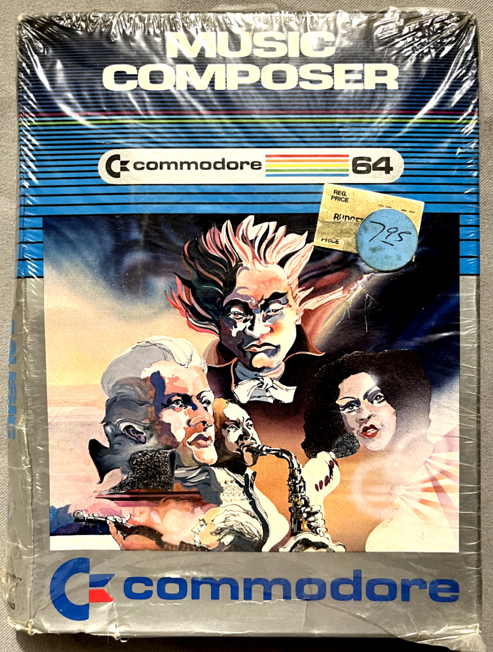 NIB! Music Composer Commodore 64/128 Educational Cartridge w/manual Old Stock