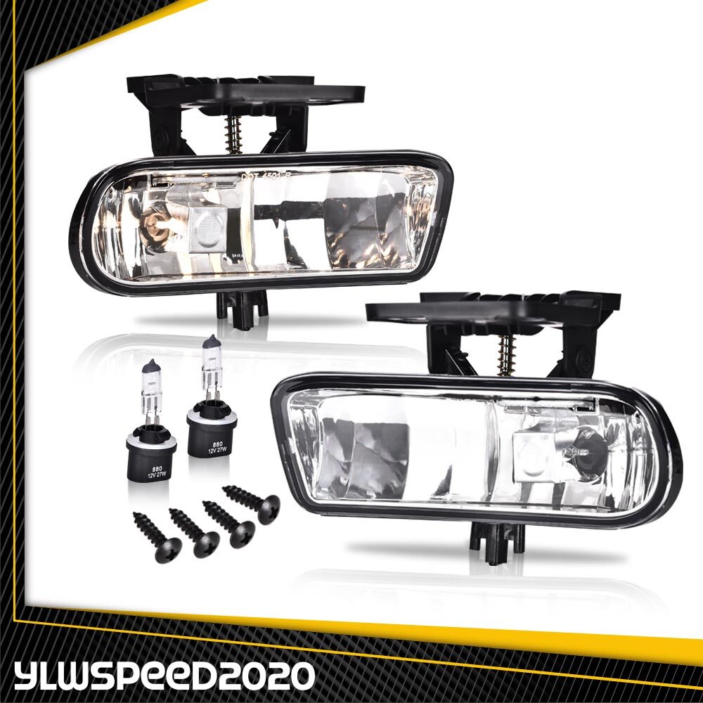 Fit For 2000-2006 Chevy Suburban Tahoe LH RH  Bumper Fog Lights Driving Lamps