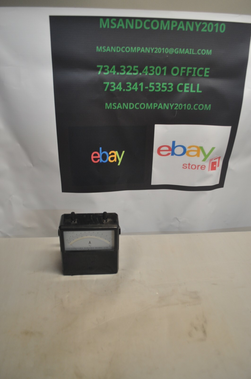 YOKOGAWA 2013 AC VOLTMETER  GAUGE 250/500VAC MIRROR SCALE FREE SHIPPING