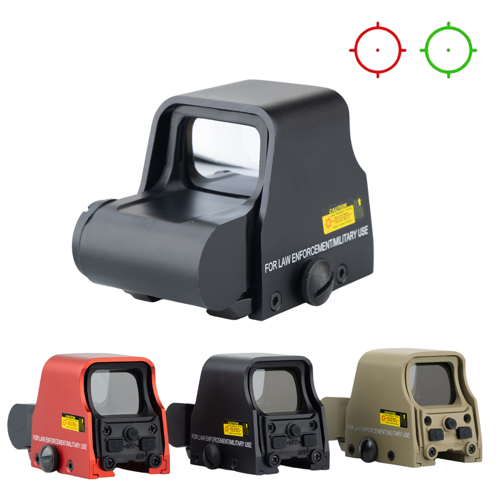 553 Holographic Red/Green Dot Reflex Sight for 20mm Picatinny Rail Black/Tan/Red