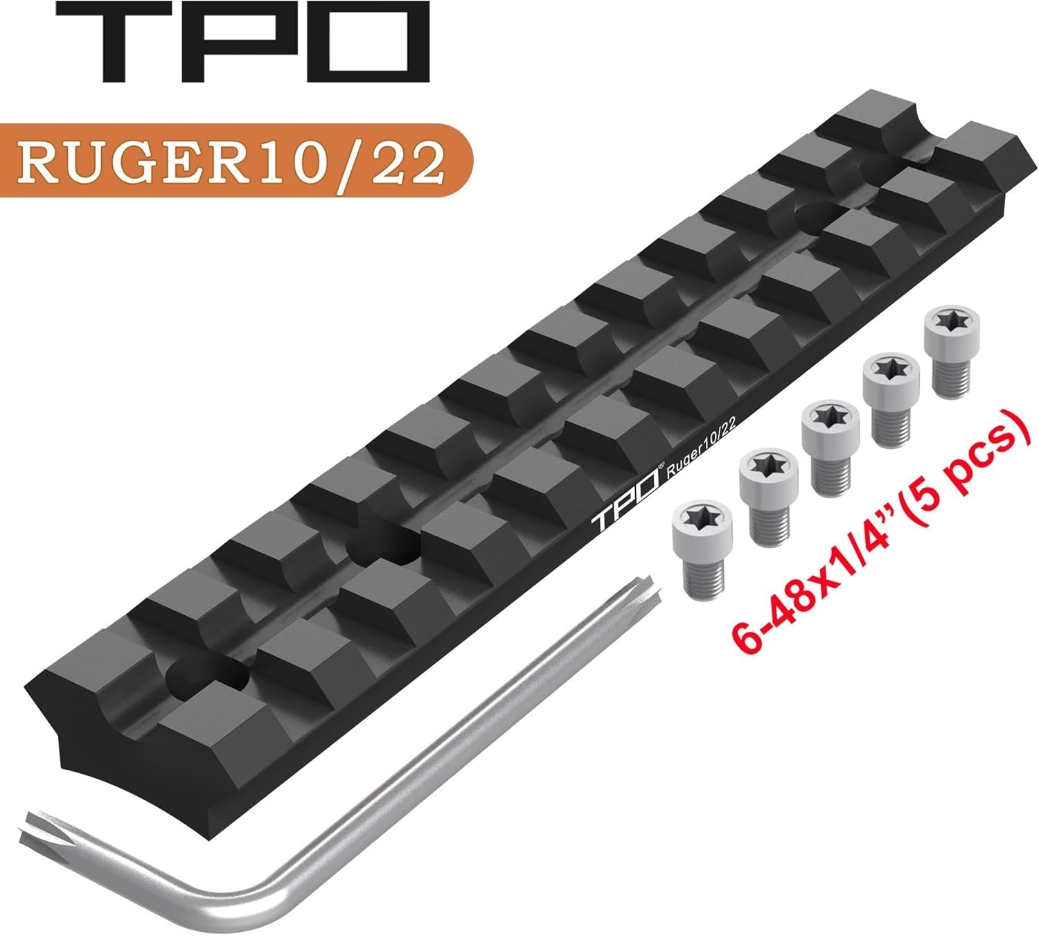 Ruger 10/22 Picatinny Rail Mount for Red Dot, Scopes, Optics