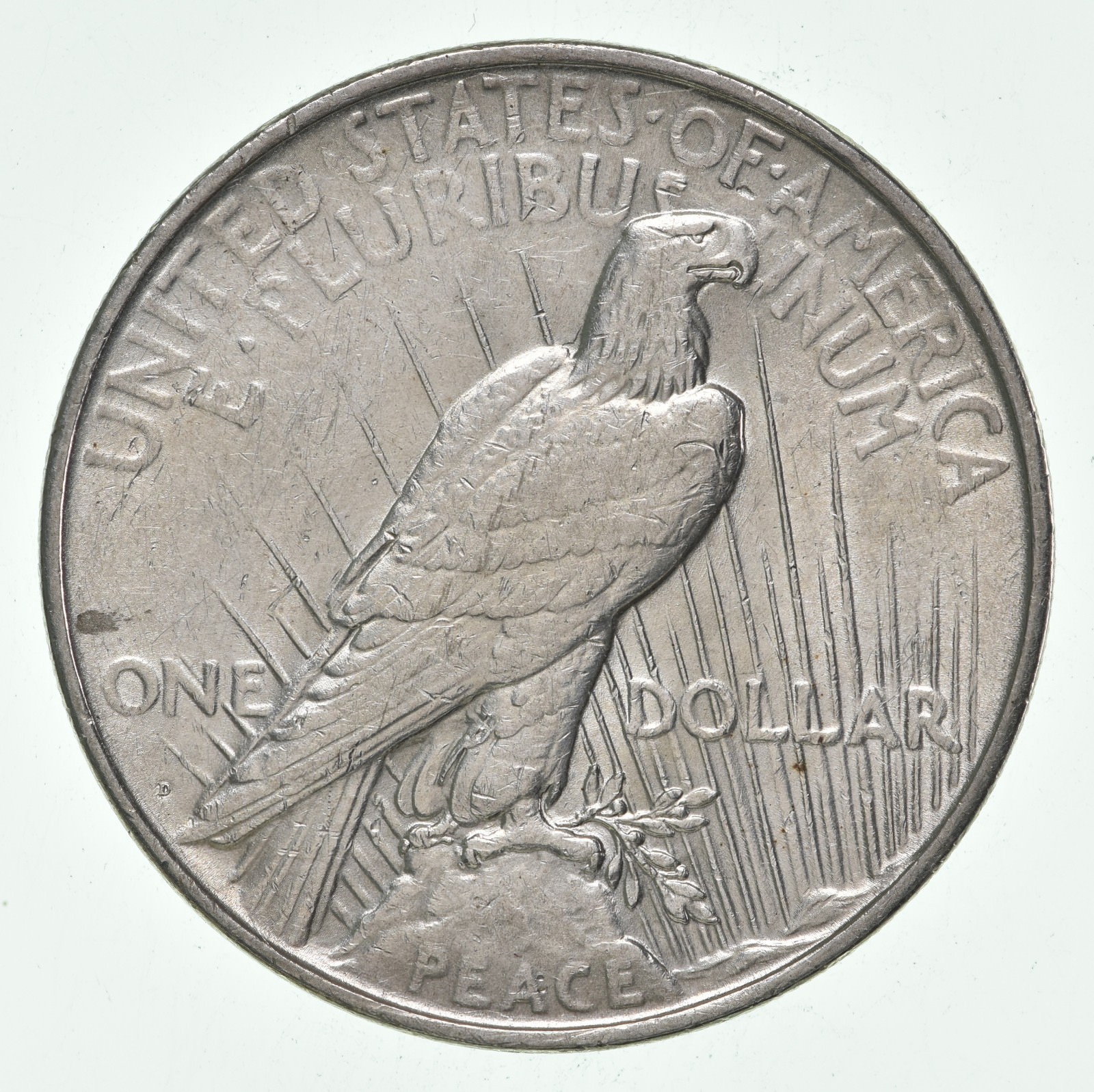 (1) AU 1927-D Peace Silver Dollar 90% - Almost Unc - Denver Mint
