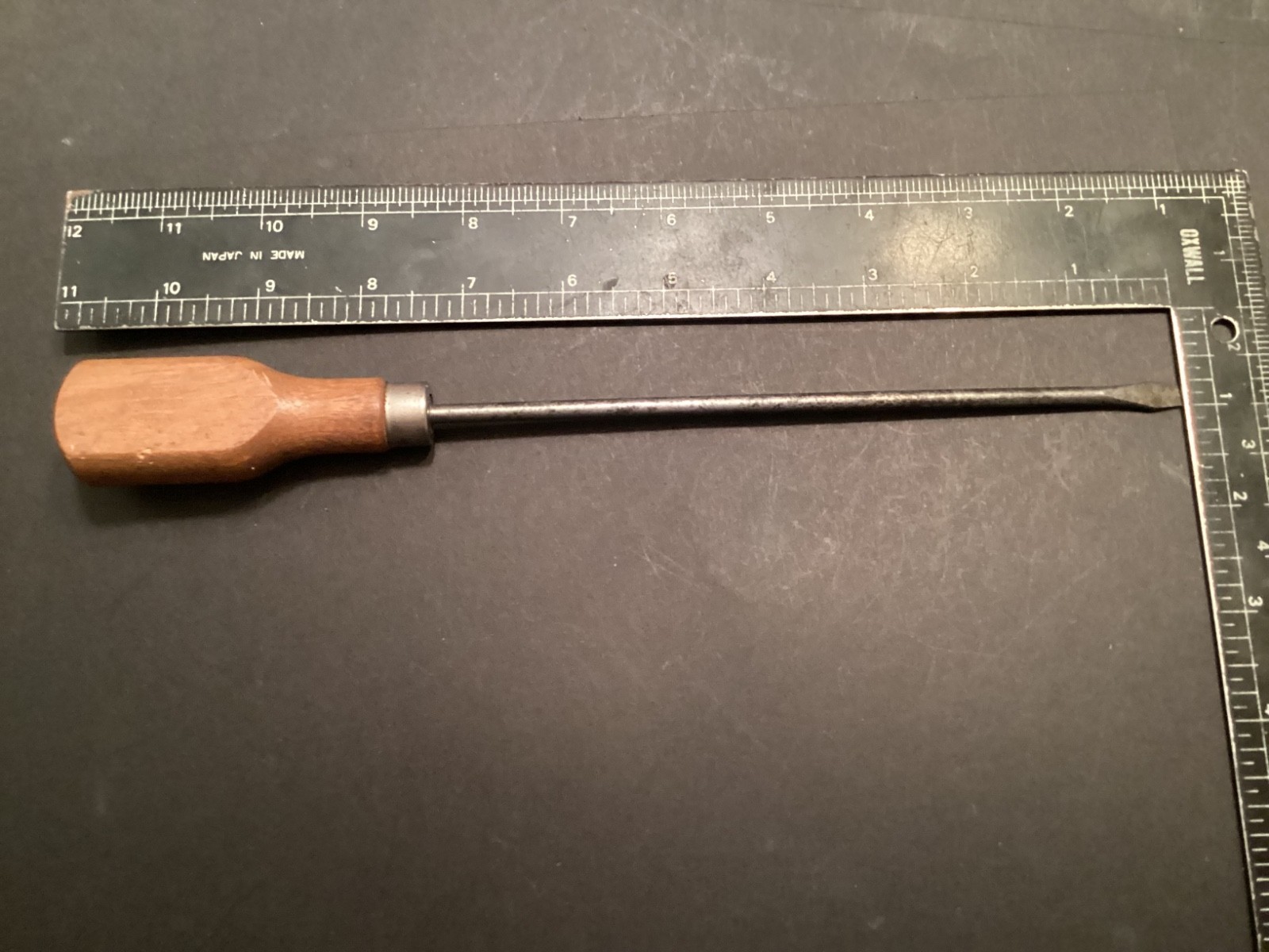 Vintage Simanco wood handle slotted screwdriver