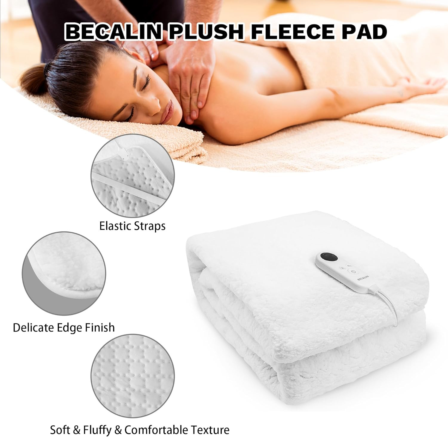 Massage Table Warmer Heating Pad Professional SPA Massage Bed Warmer with 8 Time