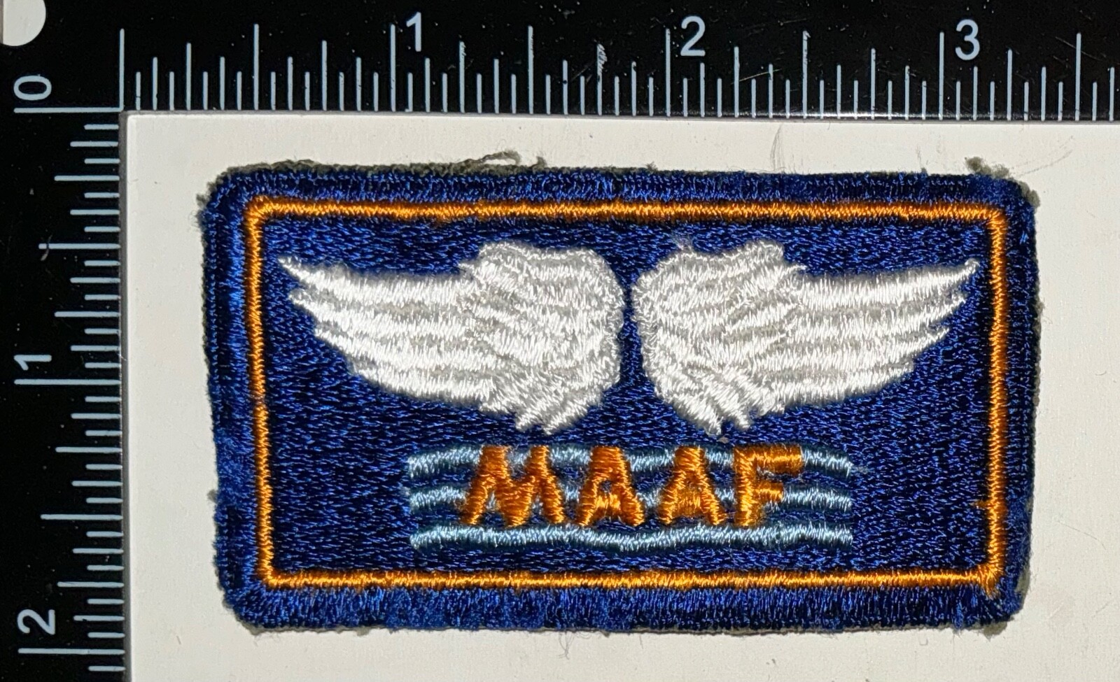 WWII US Army Air Force MAAF Mediterranean Allied Air Force THICK BLUE LINE Patch