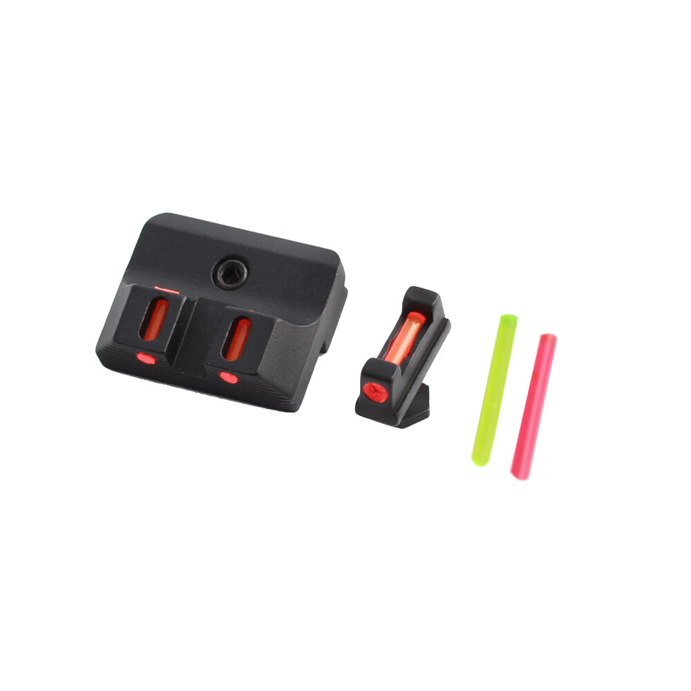 Fiber Front/ Rear Sight Handgun Combat Sights for Glock Standard