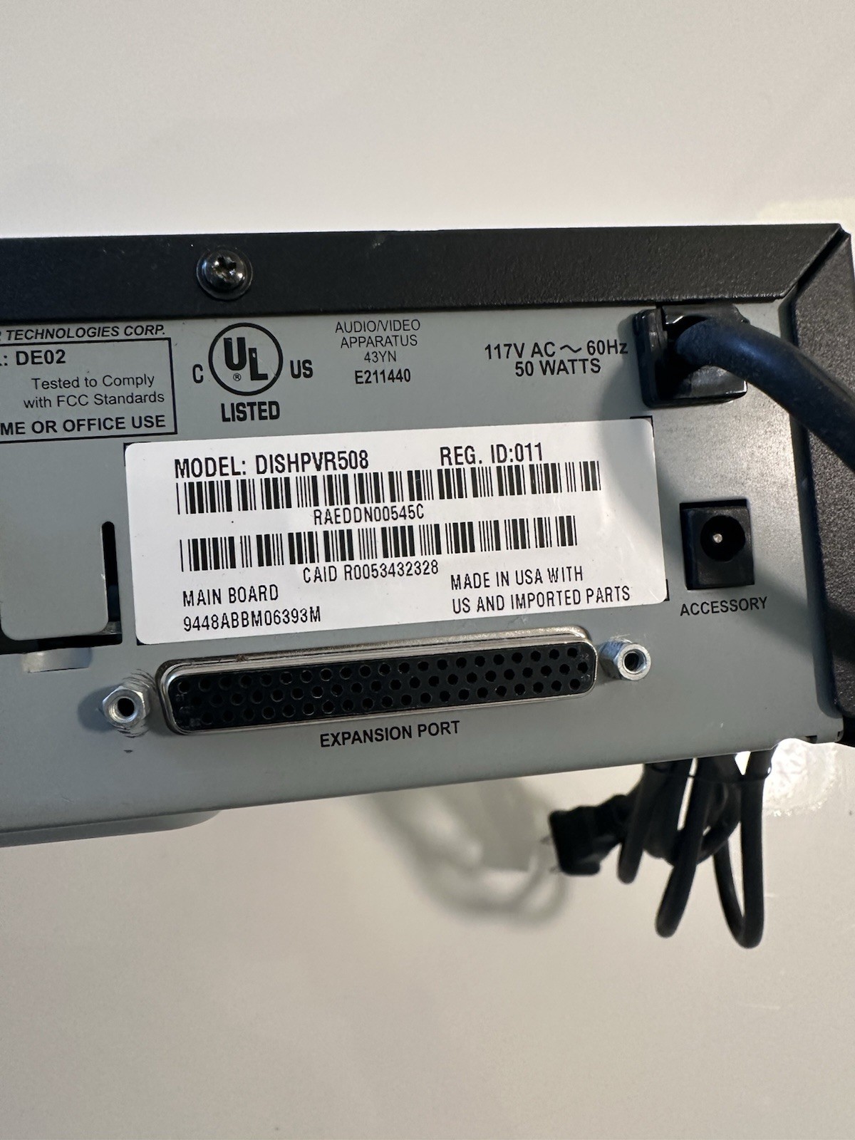 Echostar Dish Model DE02 - DISHPVR508