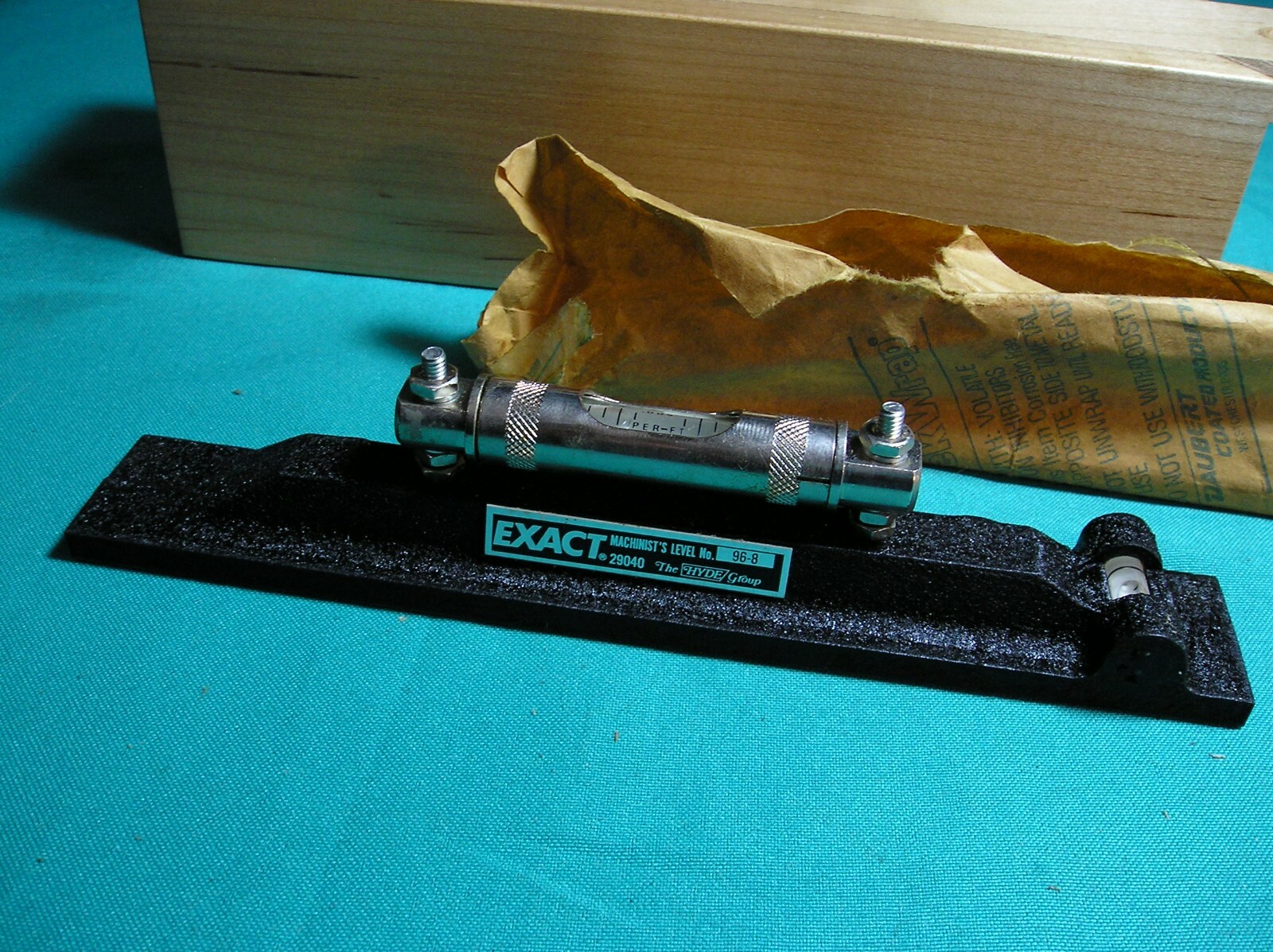 Vintage 'EXACT' 8" Machinist Level - Brand New old stock #96-8 ,w/ BOX