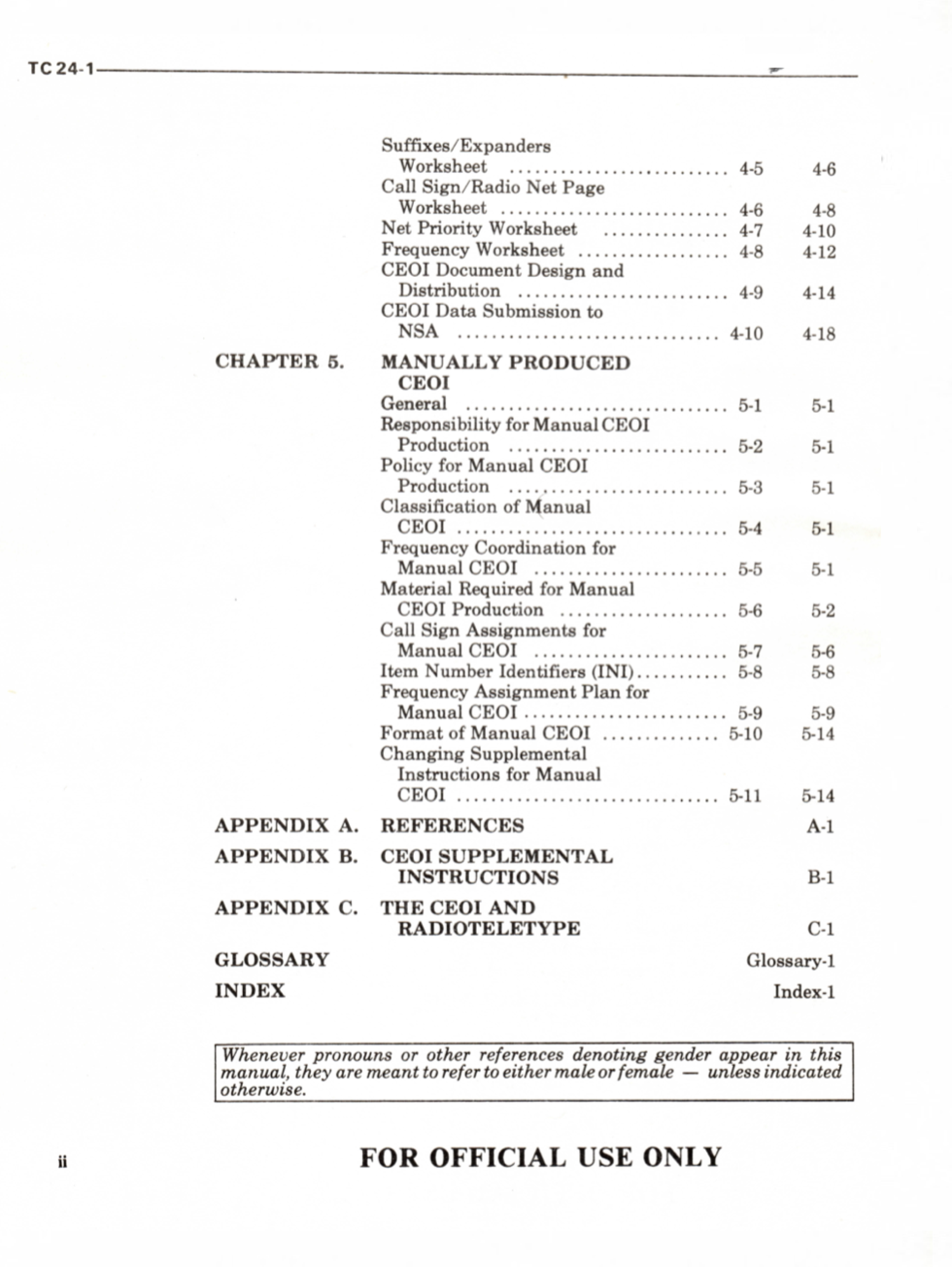 153 Page 1982 TC 24-1 CEOI Communications Electronics COMSEC Manual on Data CD