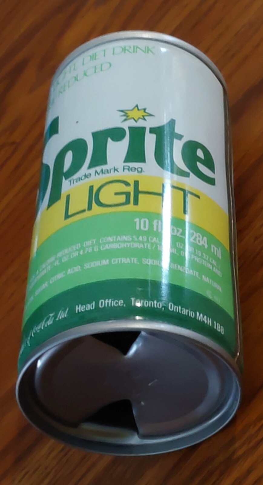 SPRITE LIGHT VINTAGE SODA CAN 10 OZ. EMPTY
