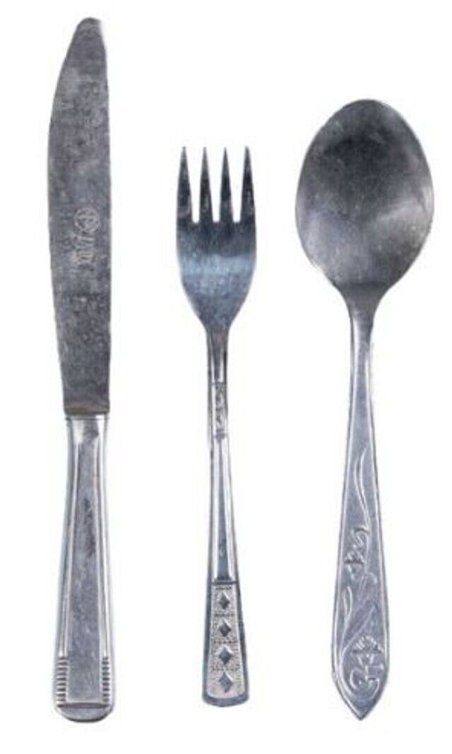 Romanian Military Armed Forces Fork Knife Spoon Utensil Set Mess Kit Army
