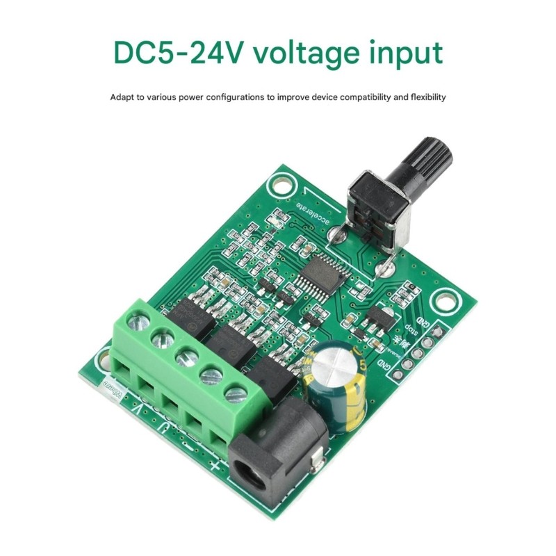 5V to 24V Input 75W Brushless Motor Driver Board for Fan Speed Regulator Module
