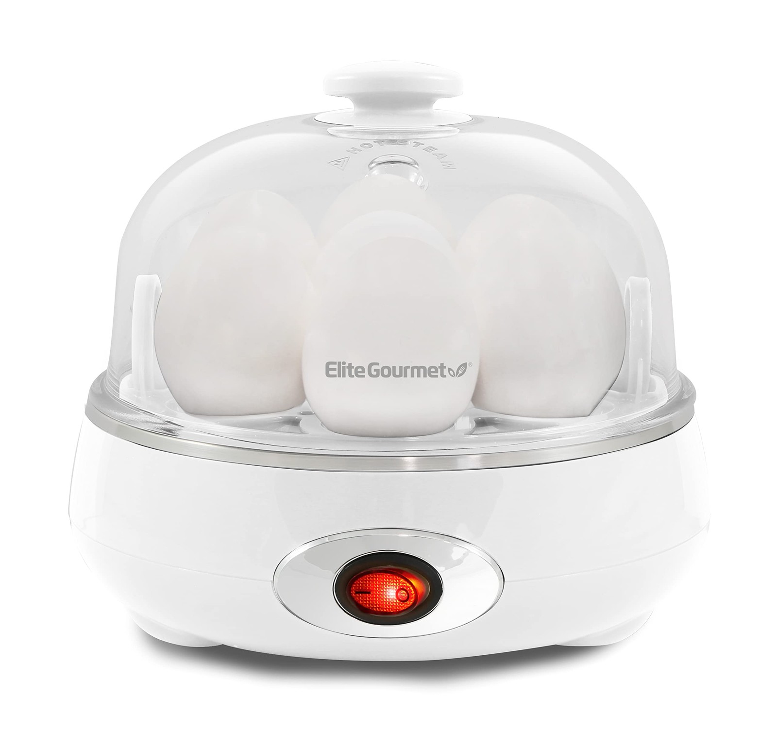 Elite Gourmet EGC007CHW Easy Electric 7 Egg Capacity 7 Egg, Classic White