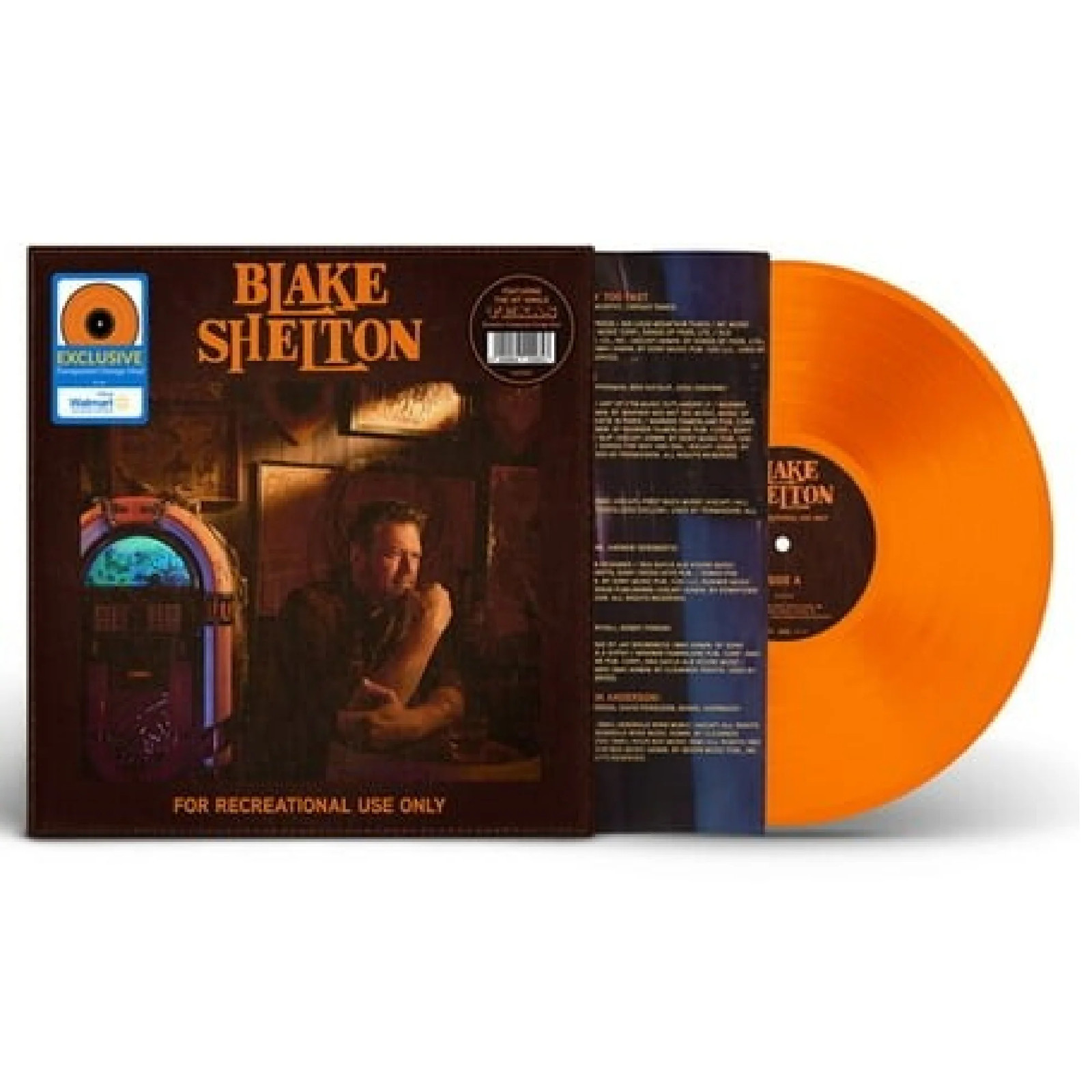 BMG Rights Managemen Blake Shelton For Recreational Use Transparent Orange (Viny