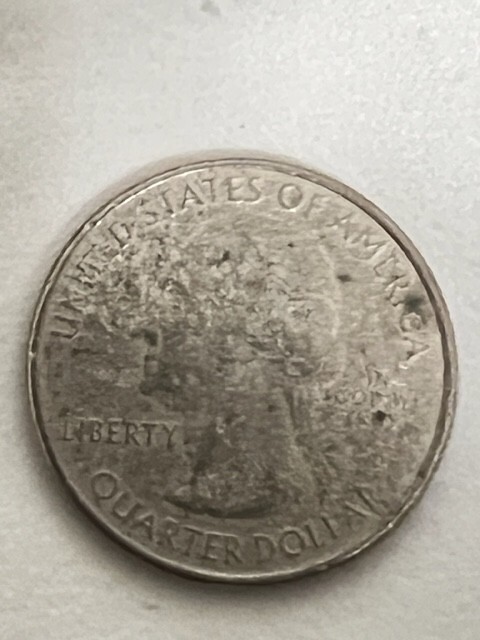 2015 P Washington Kisatchie Park Error Quarter Missing Clad Layer