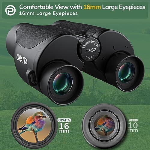 Compact Binoculars for Adults High Powered - 20x32 Small A.20x32-Black