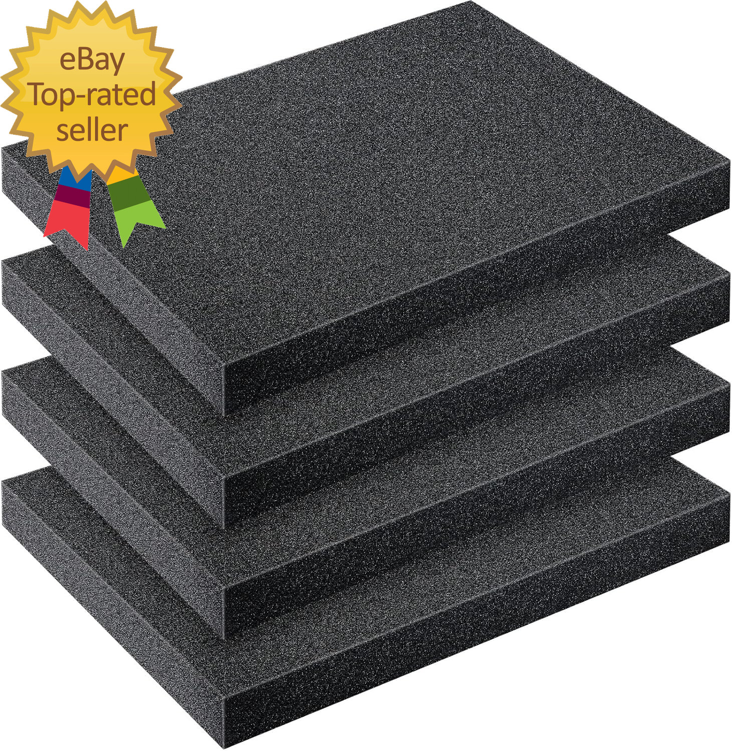 4 Pcs Cuttable Polyurethane Foam Pads Craft Foam Insert for Cases Packing Paddin