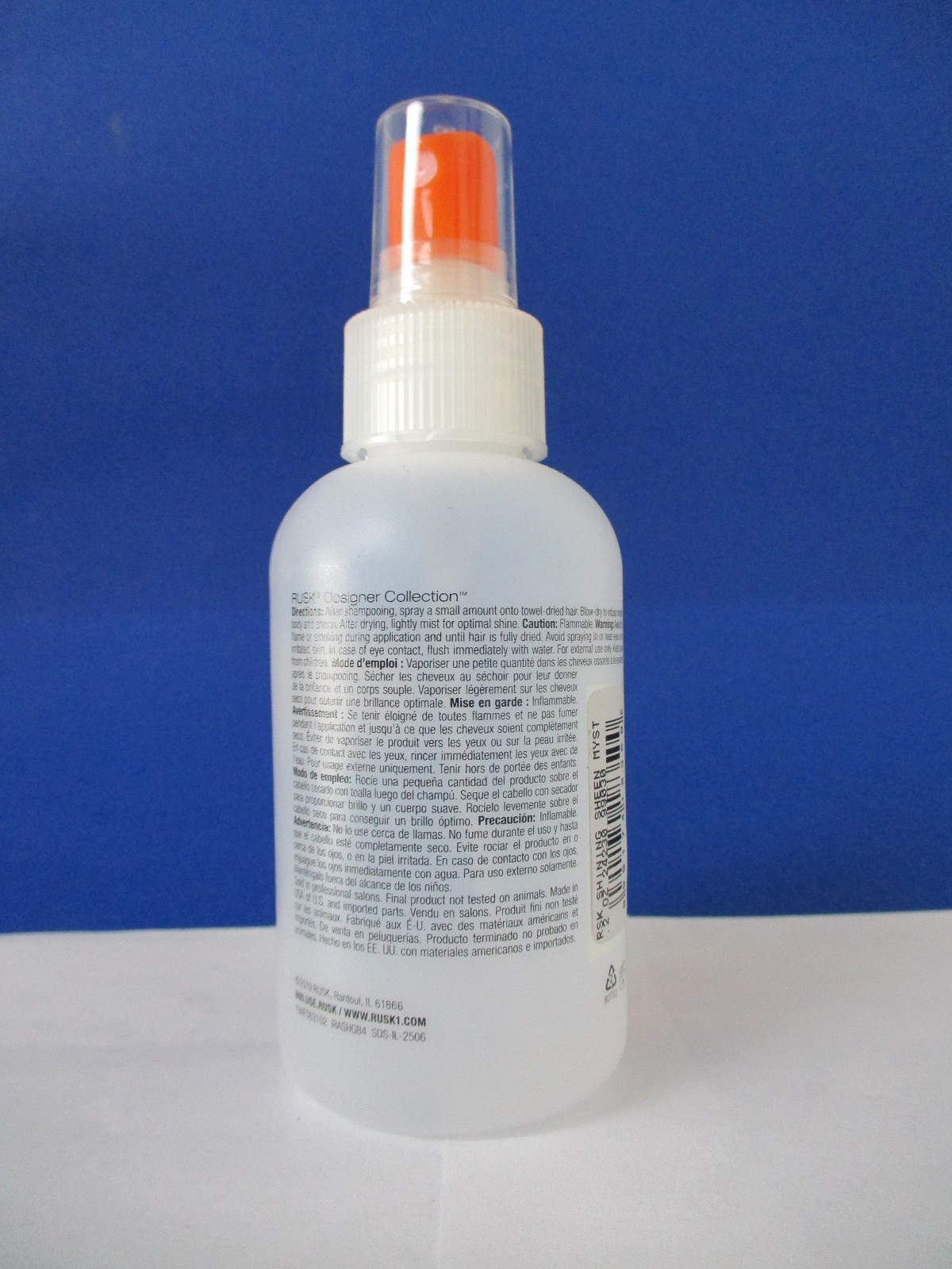 Rusk Shining Sheen and Movement Myst 4.2 oz NEW