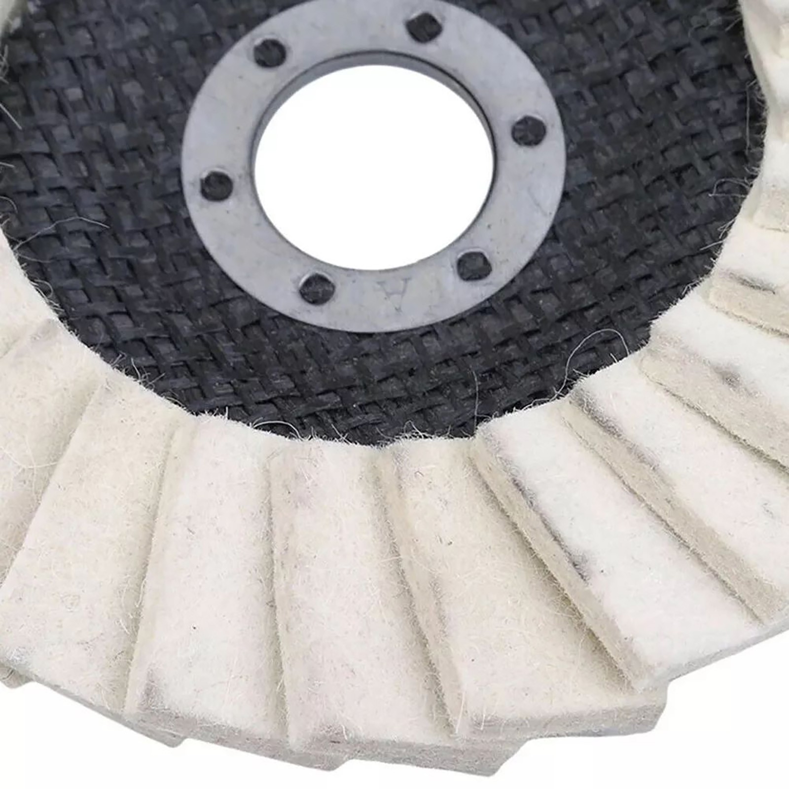 2Pcs Wool Polishing Wheel Buffing Pads Flap Disc For Metal Wood Angle Grinder