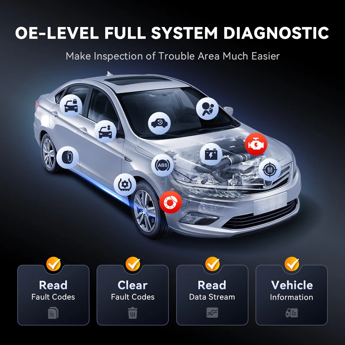 THINKSCAN 689 Auto Full System Diagnositc Scan Tool 34+ Service E/CU Coding DOIP