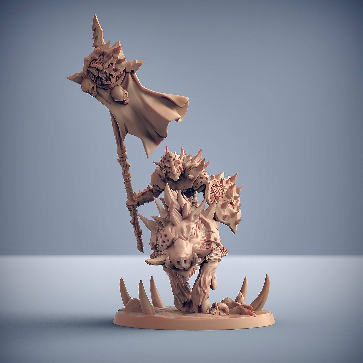 Hobgoblin Razorboar Rider C - Artisan Guild Dungeons and Dragons Miniature