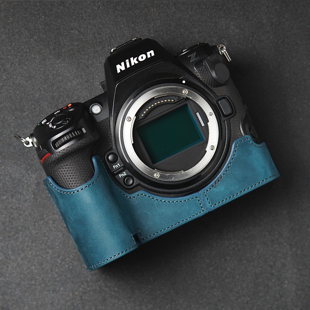 For Nikon Z8 Case Genuine Real Leather Half Camera Case Bag Cover