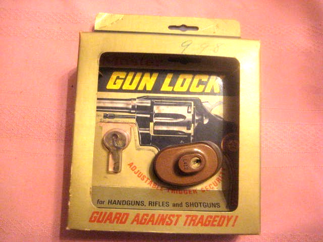 Master Lock Vintage Gun Trigger Lock New Old Stock 1960s 1970s Use Display Piece